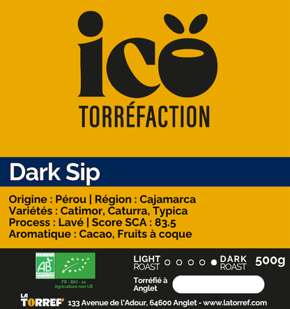 Sachet 500g Dark Sip Pérou — Icö Torréfaction