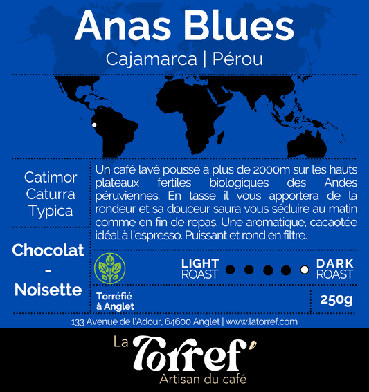 Pérou Anas Blues - Dark Roast